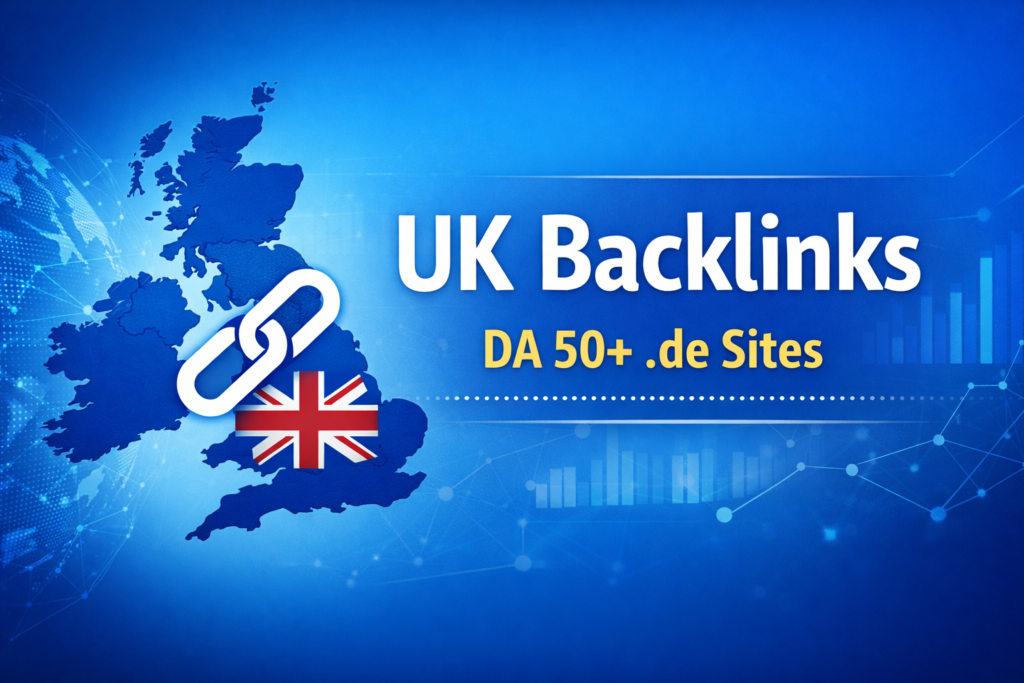 UK Backlinks from DA 50+ .de Websites